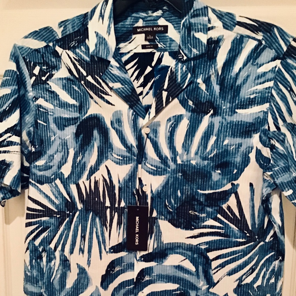 Michael Kors Tropical Shirt XL Slim Fit